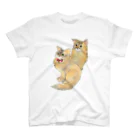 Crazy❤︎for Maincoon 猫🐈‍⬛Love メインクーンに夢中のソマリーズ💓 Regular Fit T-Shirt
