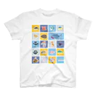 ホチカド漁船の釣れたよ。妙なセレクトのいろんな魚が。 スタンダードTシャツ