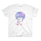 藤宮メロウの浮かせ花 Regular Fit T-Shirt