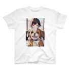 ヨシまあのぬいぐるみと女の子 Regular Fit T-Shirt