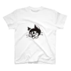 毎日、ねこのハチワレ白黒ねこ スタンダードTシャツ