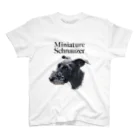 ayupachiのVintage Style M.Schnauzer Regular Fit T-Shirt