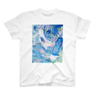 【抽象画】melty moon【フルイドアート】のデカルコマニーI Regular Fit T-Shirt