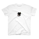 アニマルマニアの黒猫のカレーライス Regular Fit T-Shirt