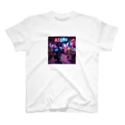 85Gallery Official Goods ShopのHACHIGO NEON CAMERA スタンダードTシャツ