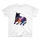 猫との風景の宇宙と猫003 Regular Fit T-Shirt