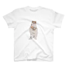 手書きイラストで猫ミームのスリスリ踊る猫 Regular Fit T-Shirt