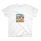 Yuya-Naganoの仲良くかけっこしてるワンちゃん達 スタンダードTシャツ