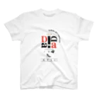 No.30_DesignWorks typographyのDadaism art Typography Design Regular Fit T-Shirt