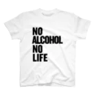 おもしろいTシャツ屋さんのNO ALCOHOL NO LIFE ノーアルコールノーライフ 티셔츠