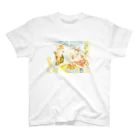 Muuむうの鹿シェフとモモコのティータイム スタンダードTシャツ