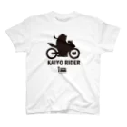 クマゴロンのKAIYO RIDER ロゴ黒 スタンダードTシャツ