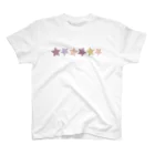 つきしょっぷのくすみカラーの星 スタンダードTシャツ