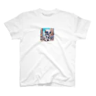 Freedomの可愛いロボットのイラストグッズ Regular Fit T-Shirt