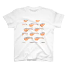 蛇口〆太のお店の魚群（シャケの切り身） スタンダードTシャツ