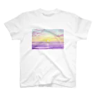 水彩色鉛筆チャンネルの春の海（水彩色鉛筆画） Regular Fit T-Shirt