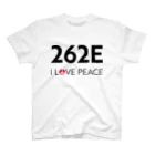 rf0の262E - I LOVE PEACE -（白） スタンダードTシャツ