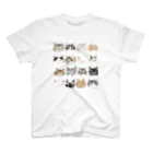 minakawanekoのきょとん顔の猫たち Regular Fit T-Shirt