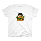 バーキン君のバーキン君　ハンバーガー　センタープリントTシャツ スタンダードTシャツ