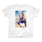 魔法猫少女ルナの魔法猫少女ルナ ビーチ13 高校生 スタンダードTシャツ