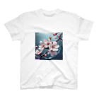 Navel Sky AIの水に咲く桜 スタンダードTシャツ