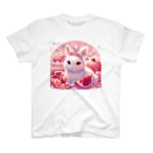 星野敬児(つぼぼ)のざくうさ（ざくろうさぎ） スタンダードTシャツ