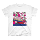 JyaBirdの花札風「桜」 スタンダードTシャツ