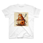 カフェイン中毒のカフェイン猫2 スタンダードTシャツ