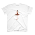 Joy. Ree Illustration SUZURI Shop のBallet (Paquita) - transparent スタンダードTシャツ