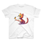 MAF_の猫と小鳥🐱🐦 スタンダードTシャツ