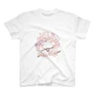 rina_suzuriのもふもふシマエナガ　桜　Tシャツ Regular Fit T-Shirt