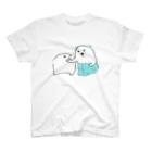 mori yuraのミミパヤと犬 スタンダードTシャツ