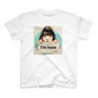 付箋girl®︎のI'm here fusengirl®︎ スタンダードTシャツ