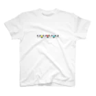 ララらら子のパンダとチューリップ スタンダードTシャツ