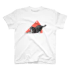 モアクリのネコの45° Regular Fit T-Shirt