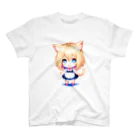 KAZAHANAの8-BITnekomimiMaid スタンダードTシャツ