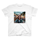 yuyuu_youtubeの笑顔の少女 スタンダードTシャツ