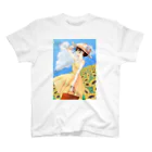 bazz000033の夏色麦わら少女 Regular Fit T-Shirt