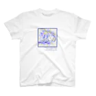 RIZELIAの春を呼ぶうさぎ BLUE［スタンダードTシャツSUZURI］ スタンダードTシャツ