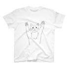 tamagotyokoの飛びかかる猫 スタンダードTシャツ