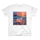 Mellow-Skyの美しすぎるハートシーグラス スタンダードTシャツ