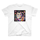 momoart8888のカラフル猫😸💐 スタンダードTシャツ