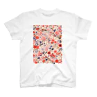 AQUAMETAVERSEの花柄のプリント　なでしこ1478 スタンダードTシャツ