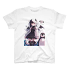 シロクマペンギンの冷極フローズン✕小悪魔ガール Regular Fit T-Shirt