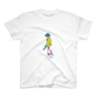 I Love Dog 0467の少年とジャックラッセルテリア Regular Fit T-Shirt