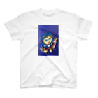 ザビちゃん💙😇🇯🇵🎌の【ザビちゃん】青だるま スタンダードTシャツ