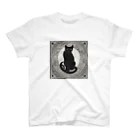 動物デザイングッズの黒猫 Regular Fit T-Shirt