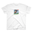 kooukunの遊ぶの大好きワンちゃん Regular Fit T-Shirt