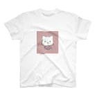 ろきそにんちゃんのたい(やき)をつけたねこ【レッド】 スタンダードTシャツ