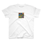 CatCraftsの【Colorful Cat Pop】- ポップアート猫顔コレクション Regular Fit T-Shirt